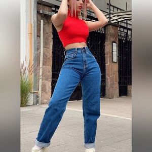 I got it from my mama dark denim